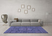 Machine Washable Abstract Blue Modern Rug in a Living Room, wshabs1311blu