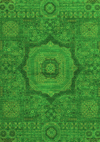 Abstract Green Modern Rug, abs1311grn