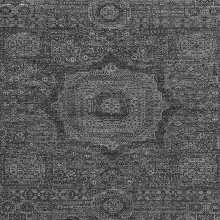 Square Machine Washable Abstract Gray Modern Rug, wshabs1311gry