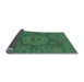 Sideview of Abstract Light Blue Modern Rug, abs1311lblu