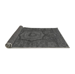 Sideview of Abstract Gray Modern Rug, abs1311gry