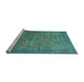 Sideview of Machine Washable Abstract Light Blue Modern Rug, wshabs1312lblu