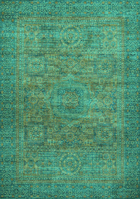 Abstract Turquoise Modern Rug, abs1312turq