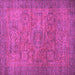 Square Machine Washable Abstract Pink Modern Rug, wshabs1312pnk