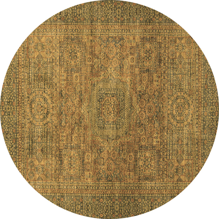 Round Machine Washable Abstract Brown Modern Rug, wshabs1312brn