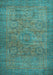 Abstract Light Blue Modern Rug, abs1312lblu