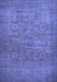 Machine Washable Abstract Blue Modern Rug, wshabs1312blu