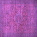 Square Machine Washable Abstract Purple Modern Area Rugs, wshabs1312pur