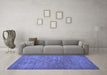 Machine Washable Abstract Blue Modern Rug in a Living Room, wshabs1312blu