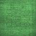 Square Abstract Emerald Green Modern Rug, abs1312emgrn