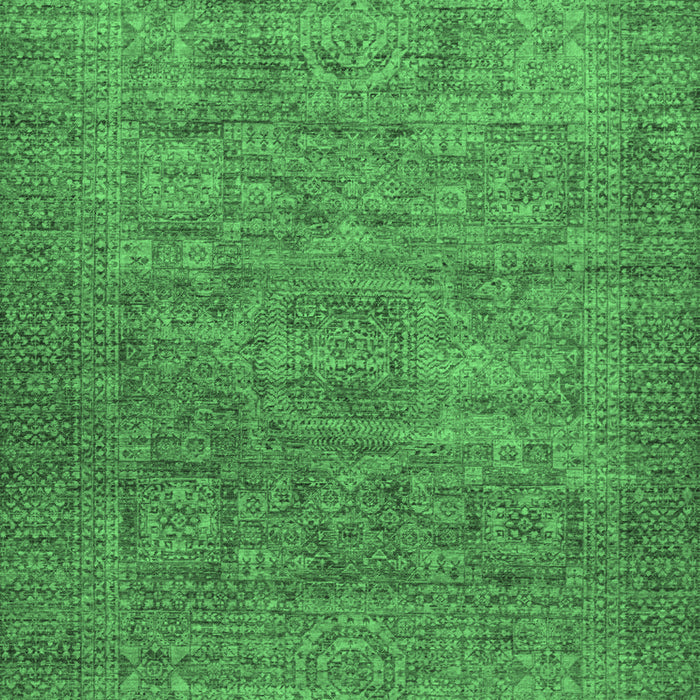 Machine Washable Abstract Emerald Green Modern Area Rugs, wshabs1312emgrn