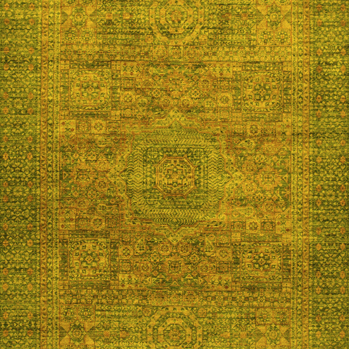Machine Washable Abstract Yellow Modern Rug, wshabs1312yw