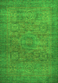 Abstract Green Modern Rug, abs1312grn