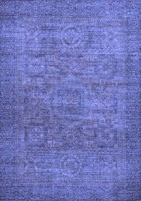 Abstract Blue Modern Rug, abs1312blu