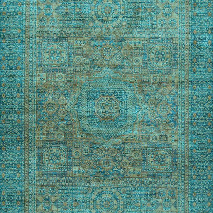 Machine Washable Abstract Light Blue Modern Rug, wshabs1312lblu