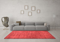 Machine Washable Abstract Red Modern Rug, wshabs1312red