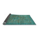 Sideview of Abstract Light Blue Modern Rug, abs1312lblu