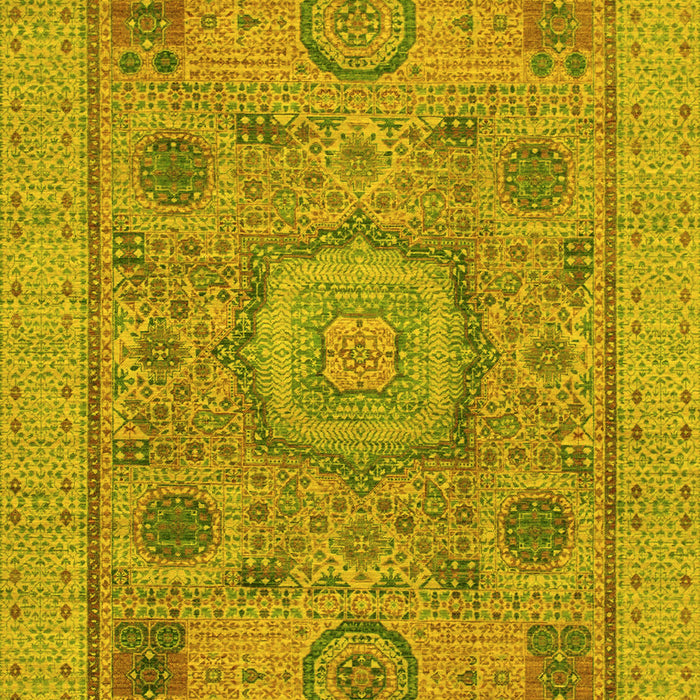 Machine Washable Abstract Yellow Modern Rug, wshabs1313yw