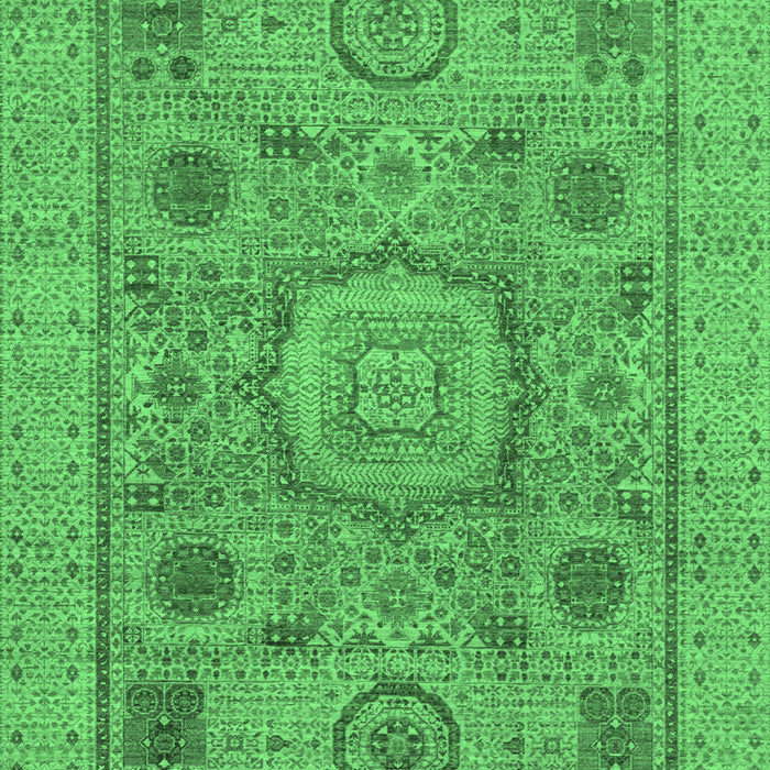 Machine Washable Abstract Emerald Green Modern Area Rugs, wshabs1313emgrn
