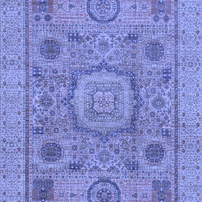 Abstract Blue Modern Rug, abs1313blu