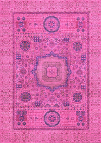 Abstract Pink Modern Rug, abs1313pnk