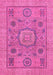 Machine Washable Abstract Pink Modern Rug, wshabs1313pnk