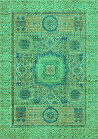 Abstract Turquoise Modern Rug, abs1313turq