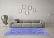 Machine Washable Abstract Blue Modern Rug in a Living Room, wshabs1313blu