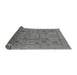 Sideview of Abstract Gray Modern Rug, abs1313gry