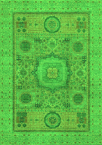 Abstract Green Modern Rug, abs1313grn