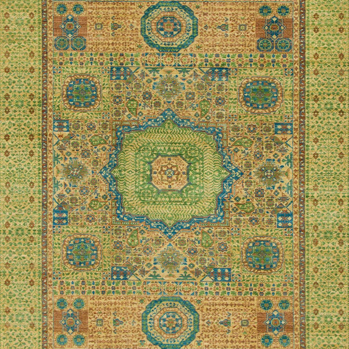 Machine Washable Abstract Brown Rug, wshabs1313