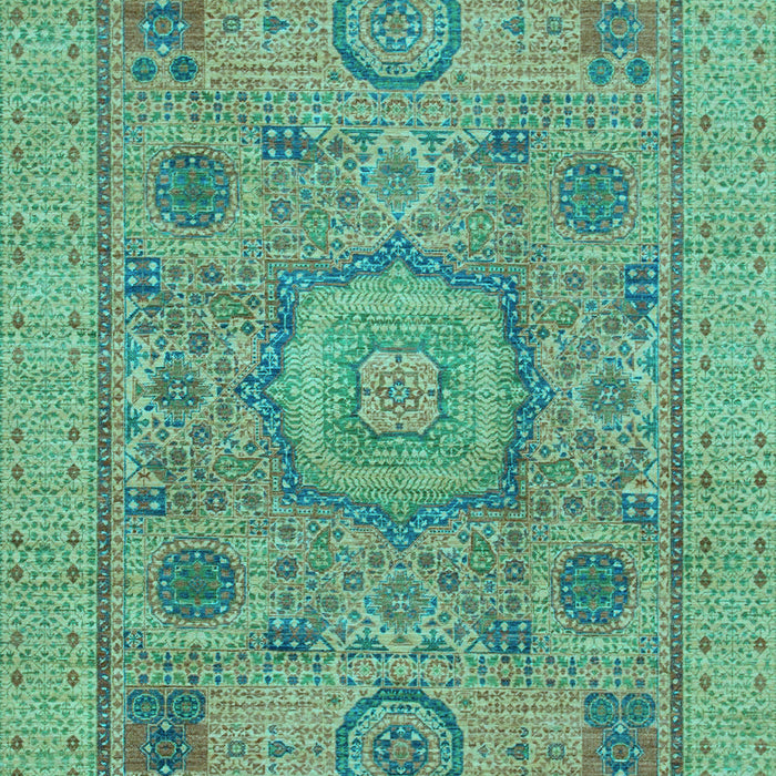 Abstract Light Blue Modern Rug, abs1313lblu