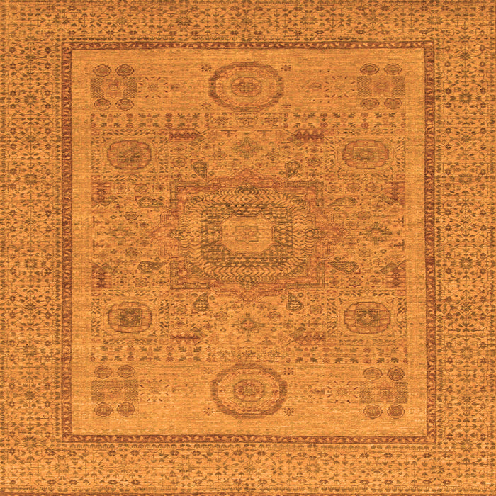 Square Abstract Orange Modern Rug, abs1314org