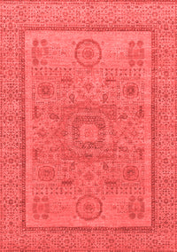 Abstract Red Modern Rug, abs1314red