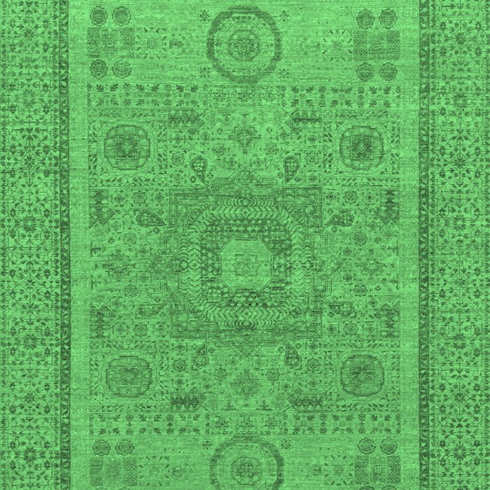 Machine Washable Abstract Emerald Green Modern Area Rugs, wshabs1314emgrn