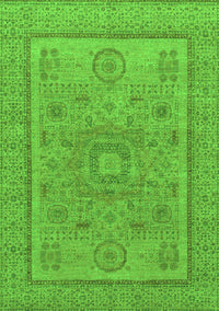 Abstract Green Modern Rug, abs1314grn