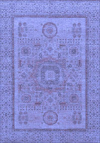 Abstract Blue Modern Rug, abs1314blu