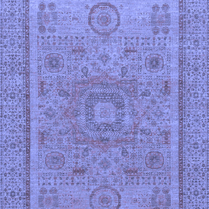 Abstract Blue Modern Rug, abs1314blu