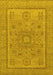 Abstract Yellow Modern Rug, abs1314yw