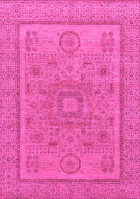 Abstract Pink Modern Rug, abs1314pnk