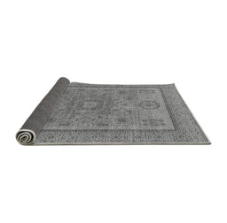 Sideview of Abstract Gray Modern Rug, abs1314gry