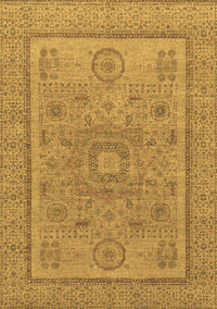 Abstract Brown Modern Rug, abs1314brn