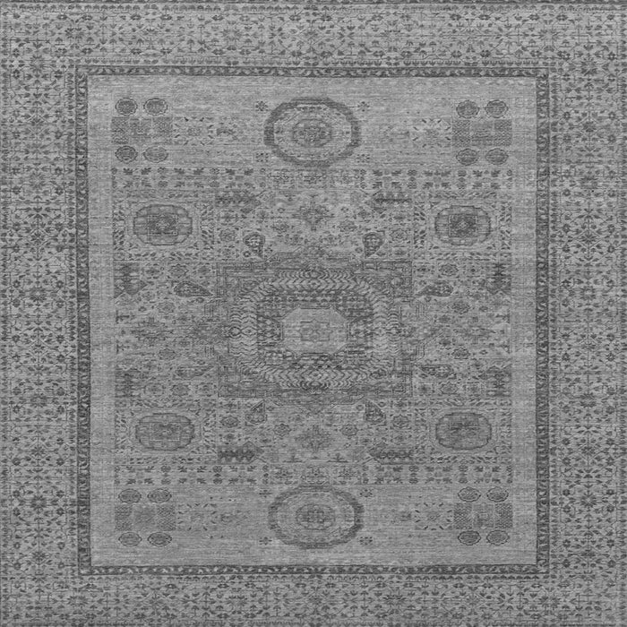 Square Abstract Gray Modern Rug, abs1314gry