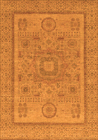 Abstract Orange Modern Rug, abs1314org