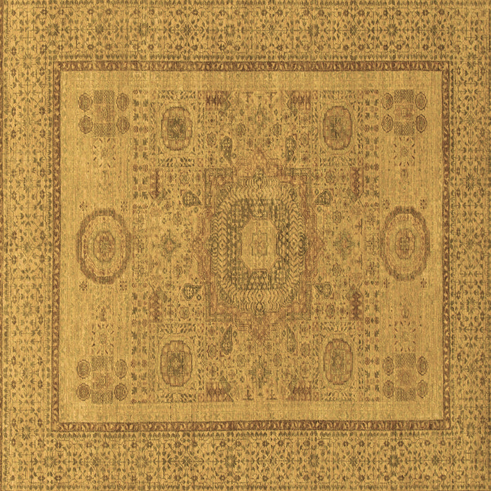Square Abstract Brown Modern Rug, abs1314brn
