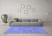 Machine Washable Abstract Blue Modern Rug in a Living Room, wshabs1315blu