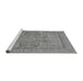 Sideview of Machine Washable Abstract Gray Modern Rug, wshabs1315gry