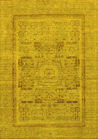 Abstract Yellow Modern Rug, abs1315yw