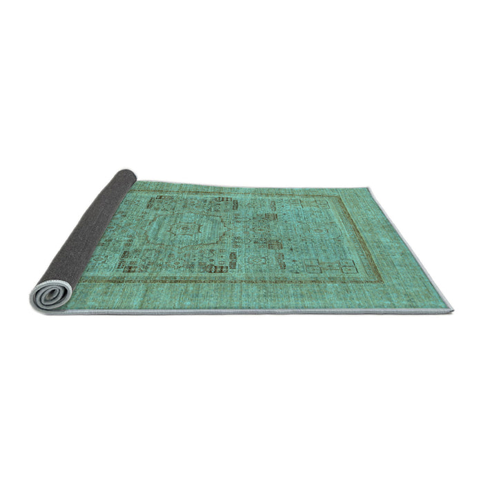 Sideview of Abstract Light Blue Modern Rug, abs1315lblu