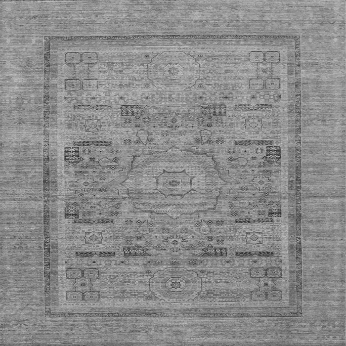 Square Abstract Gray Modern Rug, abs1315gry